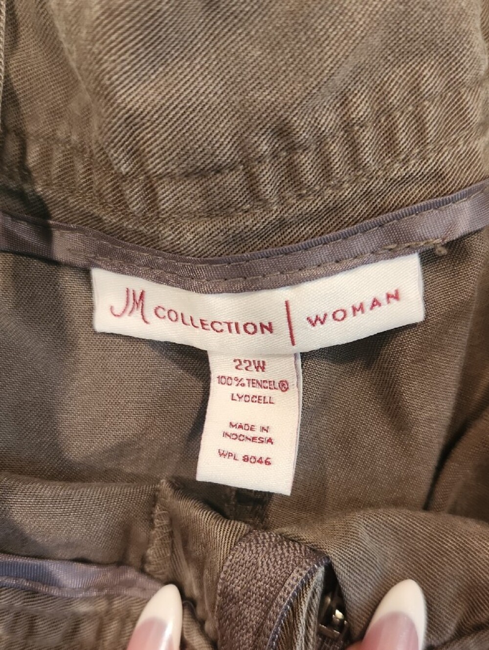 JM Collection Olive Drawstring Utility Pants - Picture 3 of 6